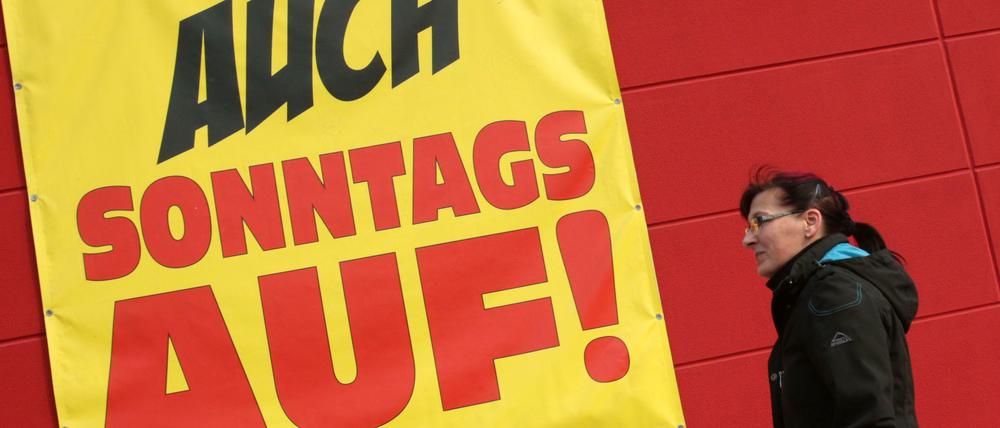 Acht Mal können die Berliner auch 207 wieder am Sonntag shoppen gehen.