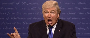 Alec Baldwin gibt den Donald Trump auf NBC.