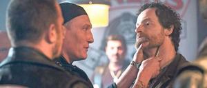 Bei „Tatort“-Kommissar Faber (Jörg Hartmann, r.) hat der Zuschauer schon lange das Gefühl, dass er latent lebensmüde ist. Diesmal legt er sich mit Rockern an.