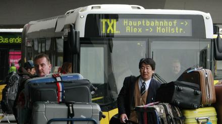 Endstation Flughafen Tegel. Der TXL hatte es noch nie leicht im Stadtverkehr.