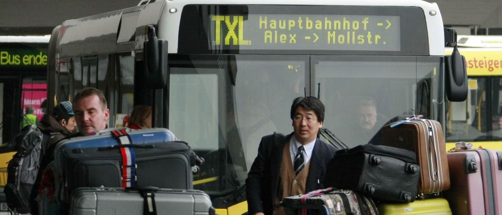 Endstation Flughafen Tegel. Der TXL hatte es noch nie leicht im Stadtverkehr.