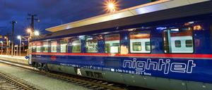 Nachtblau. Die Nightjet-Nachtzüge der ÖBB sollen künftig noch komfortabler unterwegs sein.