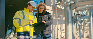 Das Start-up Koppla von Ko-Gründer Jerome Lange (r.) hat eine Software für die Baustelle entwickelt.