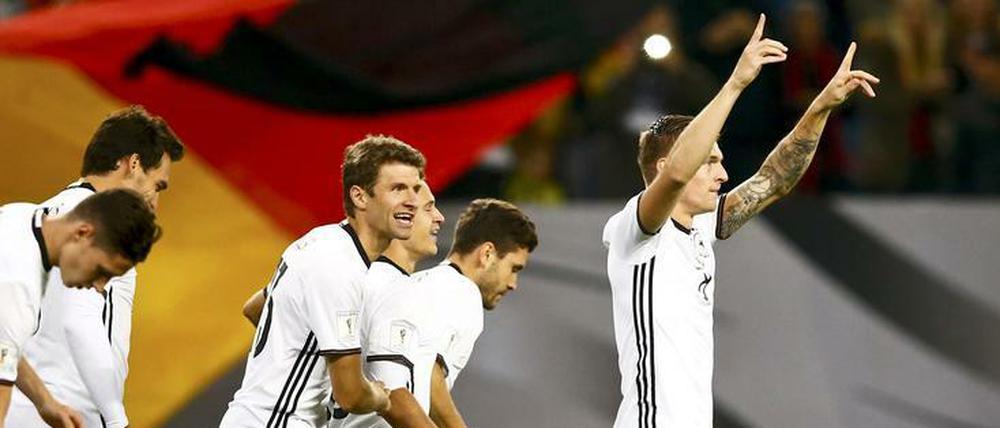 Gut in Schuss. Die deutschen Fußballer konnten gegen Tschechien über weite Strecken überzeugen.