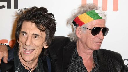 Zwei der Stones: Keith Richards uns Ron Wood. 