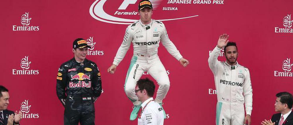 Ganz oben Japan. Nico Rosberg hat derzeit einen Lauf.