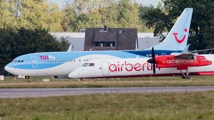 Künftig ein Verbund: Air Berlin und Tuifly.