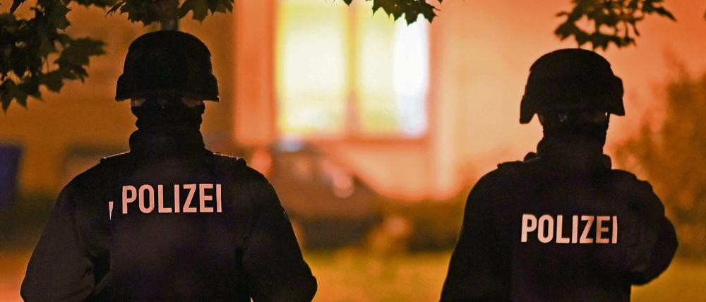 Objektschutz in Chemnitz.
