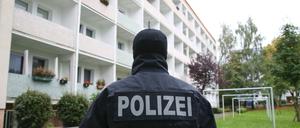 Polizeieinsatz in Chemnitz (Sachsen).