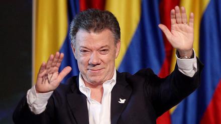 Ausgezeichnet mit dem Friedensnobelpreis: Kolumbiens Präsident Juan Manuel Santos 