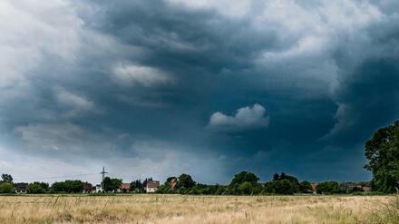 Dunkle Wolken. Im Dorf Insel erinnert heute nichts mehr an die Demonstrationen.