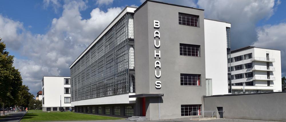 Das historische Bauhaus in Dessau (Sachsen-Anhalt).