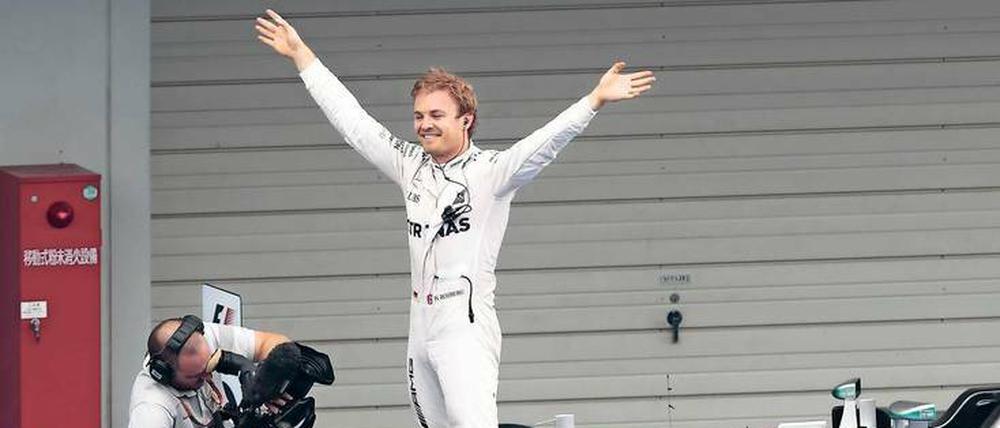 Der Kronprinz hält Hof. Nach dem Sieg in Suzuka spricht wenig gegen einen neuen Weltmeister Nico Rosberg. 