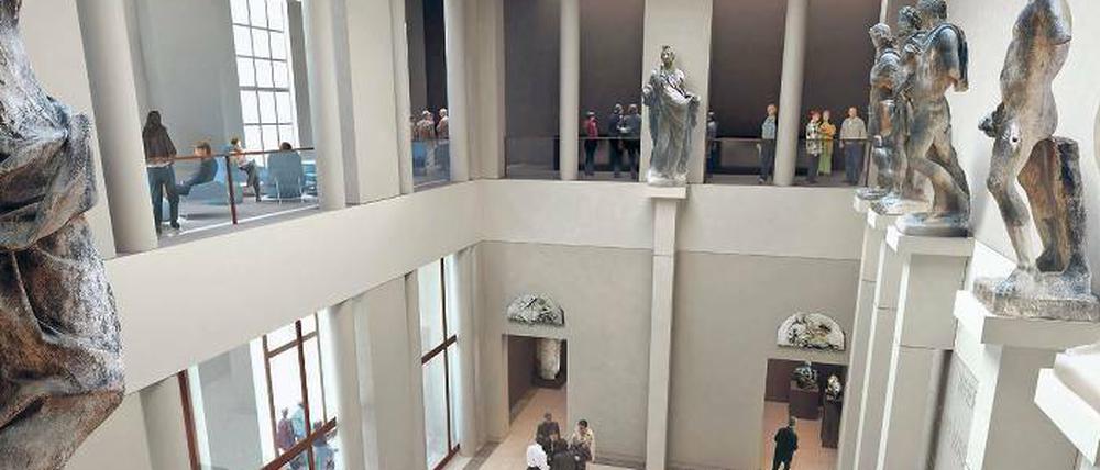 Helle Freude an der Kunst. So könnte der Skulpturensaal im Humboldt-Forum aussehen (Planungsstand 2015).