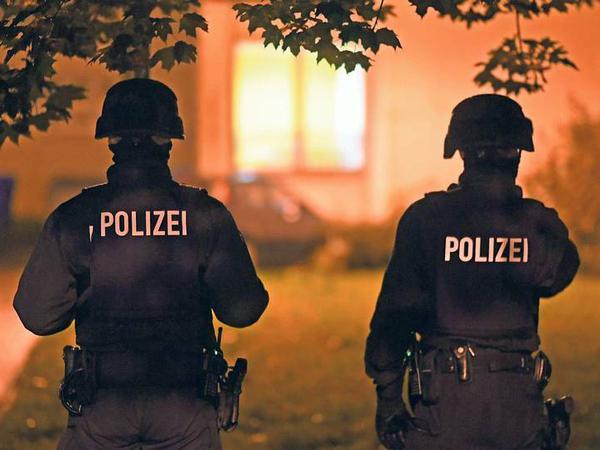 Das Wohnhaus wurde weiträumig abgesperrt.