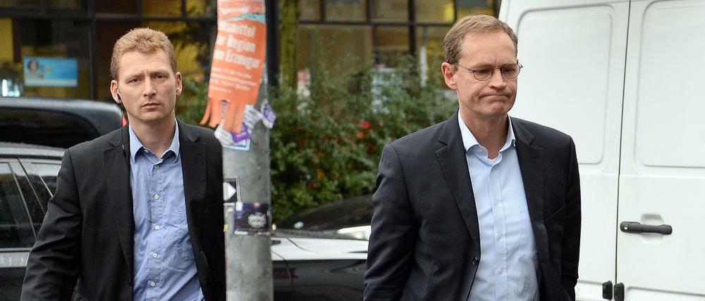 Berlins Regierender Bürgermeister Michael Müller kommt zu einer Besprechung der Ergebnisse der AG Wahlanalyse in das Kurt-Schumacher-Haus.