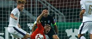 Hoch her ging es zwischen Mazedonien und Italien.