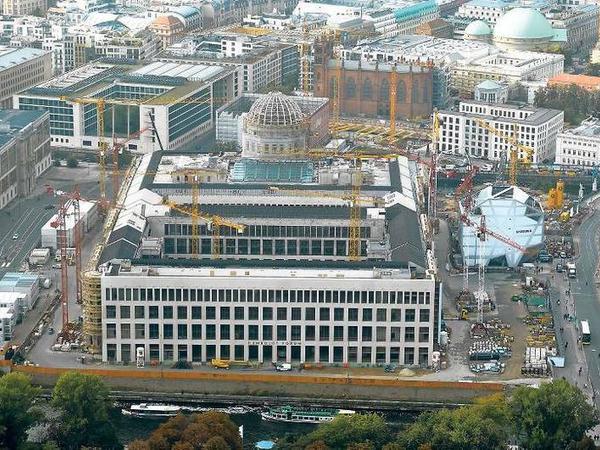 Baustelle des Humboldt-Forums im Oktober 2016.