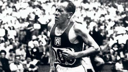 Die Lokomotive in Aktion. Emil Zatopek.