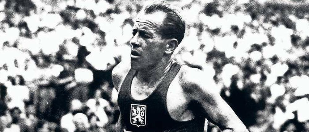 Die Lokomotive in Aktion. Emil Zatopek.