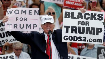 Donald Trump bei einer Wahlveranstaltung in Florida am Mittwoch.