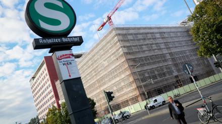 Die Baustelle des Deutschlandhauses im August 2016.