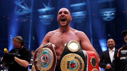 Das war einmal. Fury nach seinem Sieg gegen Klitschko.