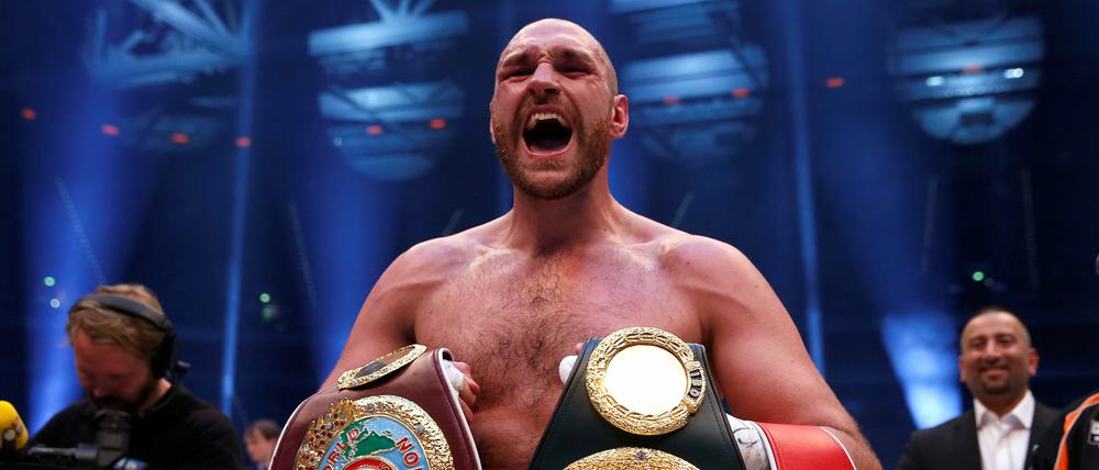 Das war einmal. Fury nach seinem Sieg gegen Klitschko.