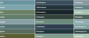 Grau ist nicht gleich grau. 