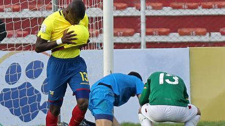 Balla balla, baby! Enner Valencia feiert ein Tor in der WM-Qualifikation.