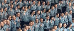 Hände hoch. So sieht es aus, wenn Berufsanfänger der Polizei der Verfassung ihre Treue schwören. 741 Nachwuchskräfte waren es im Juni 2016. 