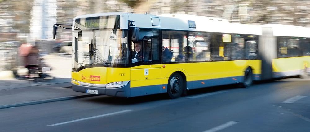 Hat auch häufig Verspätung: ein Bus der Linie M 41.