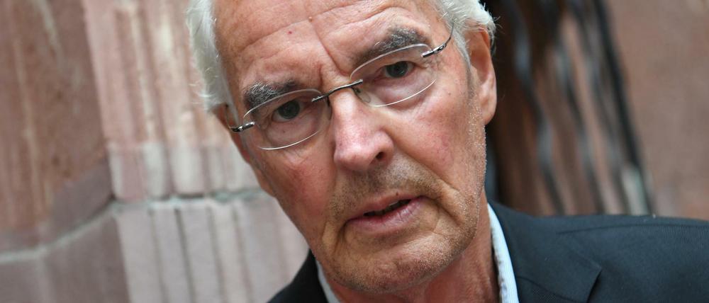Der Autor Bodo Kirchhoff am Rande der Verleihung des Deutschen Buchpreises 2016 im Römer in Frankfurt am Main (Hessen).