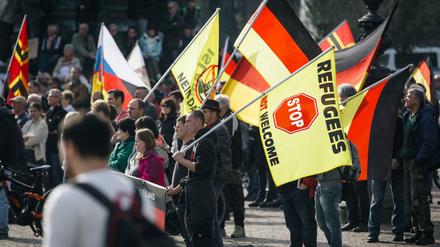 Pegida-Anhänger in Dresden 