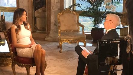Beste Sendezeit: Melania Trump im CNN-Interview mit Moderator Anderson Cooper