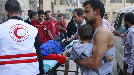Viele der Opfer des Kriegs in Syrien sind Kinder - wie hier in Aleppo.