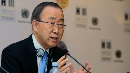 UN-Generalsekretär Ban Ki Moon.
