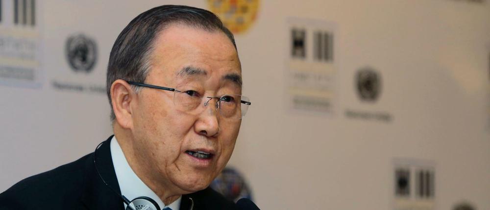 UN-Generalsekretär Ban Ki Moon.