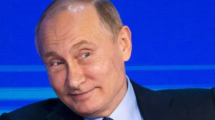 Wladimir Putin auf Staatsbesuch in Berlin.