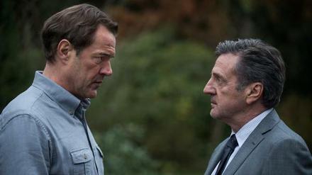 André Bamberski (Daniel Auteuil, rechts ) gegen Dieter Krombach (Sebastian Koch).