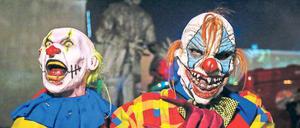 „Gruselclowns“ gab es zuerst in den USA. Inzwischen treiben sie auch hier ihr Unwesen – offenbar besonders oft vor Halloween.