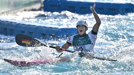Ricarda Funk gewann im Kanuslalom das erste Olympia-Gold für Deutschland. 