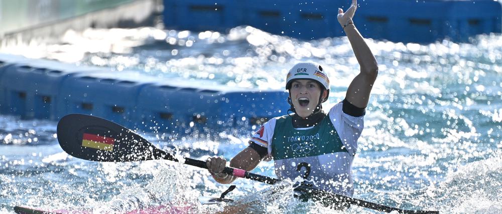 Ricarda Funk gewann im Kanuslalom das erste Olympia-Gold für Deutschland. 