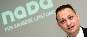 Hat einen Unterstützer weniger. Lars Mortsiefer, Vorstand der Nada, bedauert das Ausscheiden von Adidas.