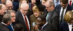 Bei namentlichen Abstimmungen ist es immer eng im Bundestag.