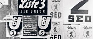 Abstimmen üben. Die Wahl zur Berliner Stadtverordnetenversammlung 1946 fand unter hoher Beteiligung statt.
