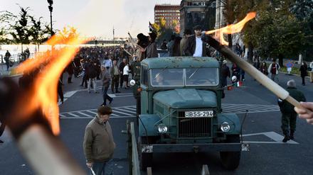 Erinnerung an eine Revolution. In Budapest gedenken die Einwohner des Aufstandes gegen die Sowjetunion vor 60 Jahren.