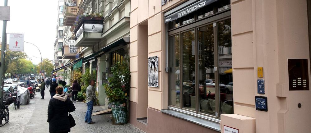 Der Vegetarische Metzger am westlichen Ende der Bergmannstraße ist die erste Filiale in Deutschland. Bald eröffnet die zweite in Friedrichshain.