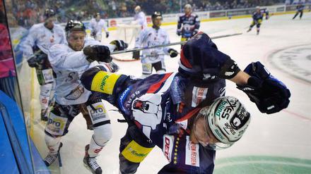 Die Richtung stimmt nicht. Die Eisbären, hier Stürmer Jamie MacQueen, laufen nach gutem Saisonstart ihrer Form hinterher. Zeit genug für eine Trendwende bleibt aber noch. Zum Beispiel am Wochenende in den Heimspielen gegen Augsburg und Mannheim.