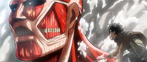 Alles auf Angriff. Ein Szenenbild aus der Anime-Adaption von "Attack on Titan".